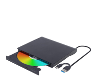 Napęd optyczny GEMBIRD ZEWNĘTRZNA NAGRYWARKA DVD 8X, CD 24X USB 3.1 SLIM CZARNA DVD-USB-03